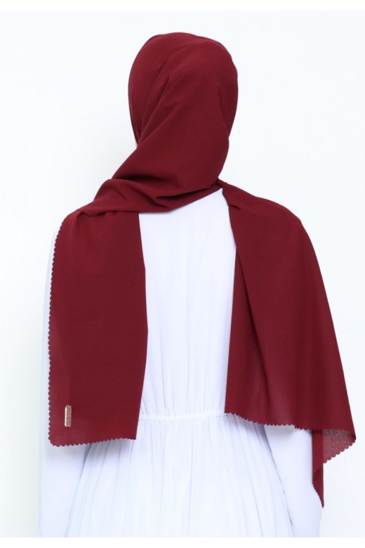 Pasmina Instan Diamond  Lasercut Maroon